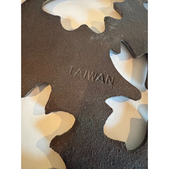 Vintage Copper Pig Trivet — Sturdy Cast Metal with Floral Cut-Out Design - Picture 9 of 12